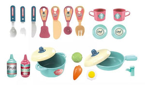 Set de Cocina 'Pequeño Chef' 3 en 1 Azul: ¡Cocina, Juega y Aprende!