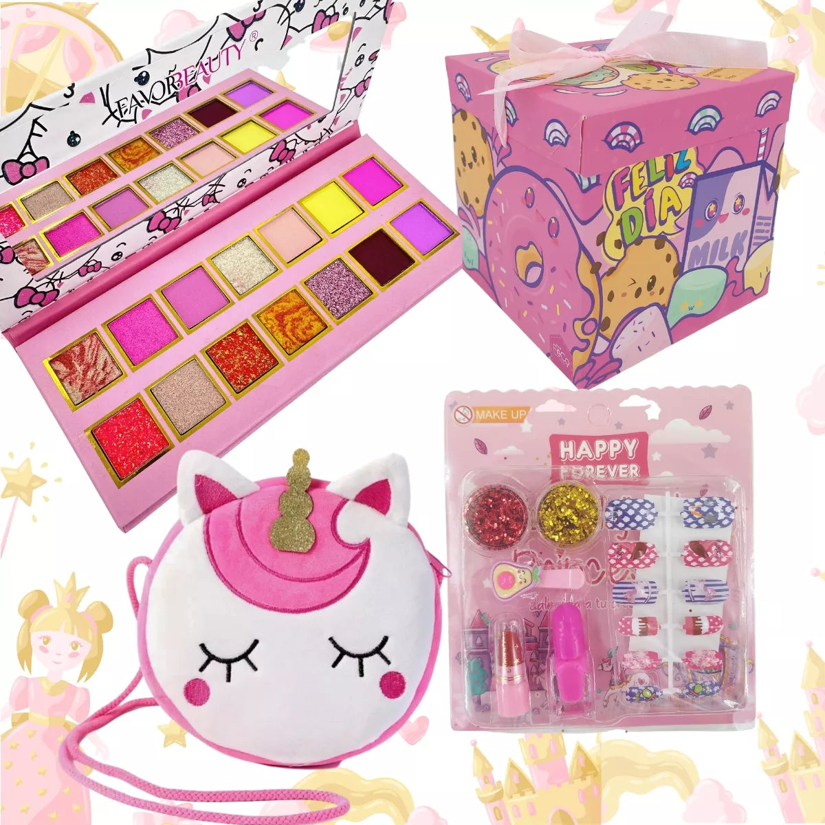 Set Completo de Maquillaje y Manicura Infantil: El Regalo Navideño Soñado para Pequeñas Estilistas