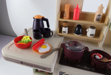 Cargar imagen en el visor de la galería, Cocina con Vapor, luces, sonidos y flujo de agua real, 93cm altura