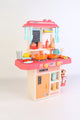 Cocina con vapor, flujo de agua, luces y sonidos + 42 accesorios
