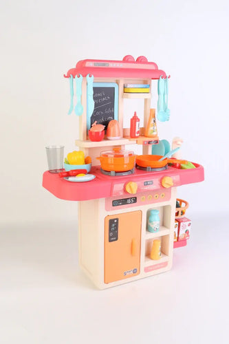 Cocina con vapor, flujo de agua, luces y sonidos + 42 accesorios