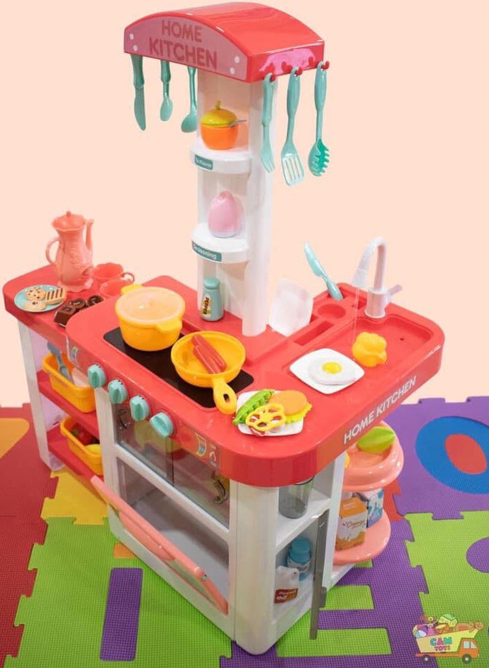 Cocina con flujo de agua real